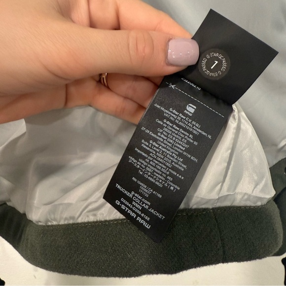 G-STAR Raw Green Trucker Collar Jacket XS - Picture 8 of 13